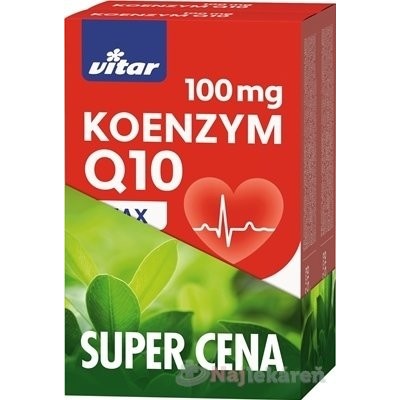 Vitar Koenzým Q10 Max 100 mg Duopack 2x 60 kapsúl