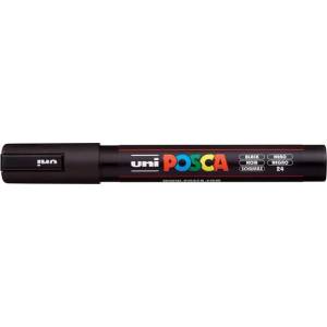 uni Декоративен маркер, 1, 8-2, 5 мм, UNI "Posca PC-5M", черен 286658000 (286658000)