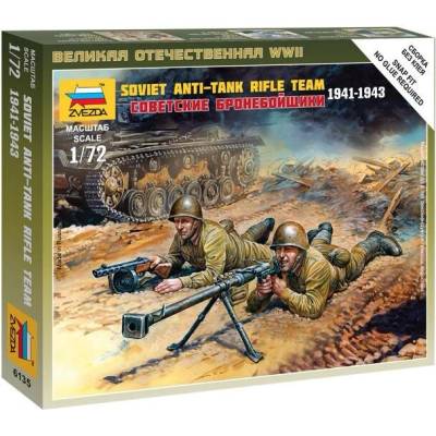 Zvezda Sovětský anti tankový tým 1941 1943 1:72