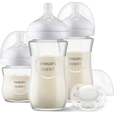 Avent Philips novorodenecká štartovacia sada Natural Response sklenená SCD878/11