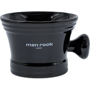 Men Rock London Porcelain Shaving Bowl Black