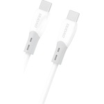 Dudao Кабел за зареждане Dudao L25SC USB-C/USB-C 60W - Бял / 1m KP41385