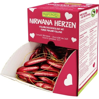 Rapunzel Srdiečka Nirvana plnené pralinkovou náplňou 16,6 g