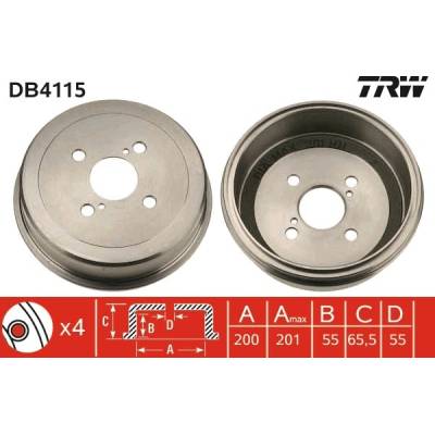 Brzdový buben TRW DB4115