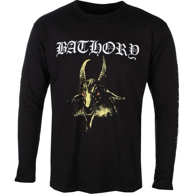 Plastic head Мъжка тениска с дълъг ръкав bathory - goat (yellow) - black - plastic head - ph13351ls