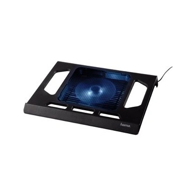 Chladicí podložka Hama pro notebook do 17,3" Chladicí podložka, pod notebook, do 17,3", USB, LED podsvícení, černá 53070