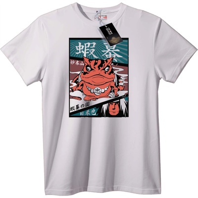 NOONEBRAND Тениска Naruto Jiraiya жаба - 5XL, Black