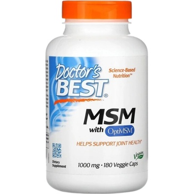 Doctor's Best BEST Vegan MSM 1000 mg | With OptiMSM [180 капсули]