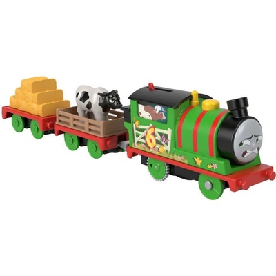 Mattel Влакче ПЪРСИ Thomas & Friends, McColls Farm Adventures Percy от серията Trackmaster на Fisher Price, HHN49