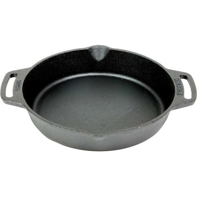 Valhal Outdoor Grilovací pánev Litinová hluboká s dvěma úchyty 25 cm
