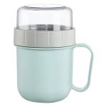Xavax Купа за зърнени храни Xavax To Go, 2 отделения, 500 + 200 ml, пастелно синьо/сиво (181582)