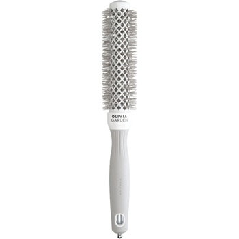 Olivia Garden Expert Blowout Speed Round Brush White & Grey 25 mm