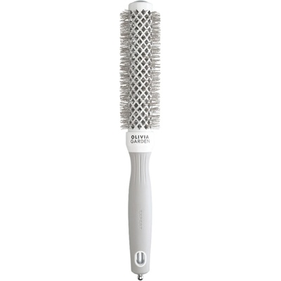 Olivia Garden Expert Blowout Speed Round Brush White & Grey 25 mm