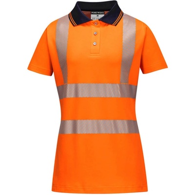 Portwest polokošile LW72 Pro S/S krátký rukáv dámská Oranžová/čierna M