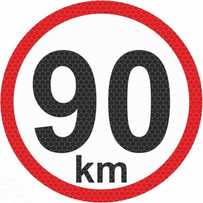 Samolepka reflexná veľká - 90km AutoZulu