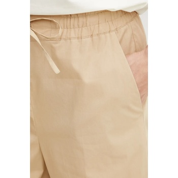 Marella Памучен панталон Marella Emme by Marella в бежово с широка каройка, с висока талия 2515131082200 (2515131082)