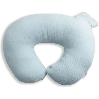 BABYMATEX Mušelínový polohovací vankúš MiniRelax Svetlo modrý
