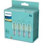Philips Комплект от 4 LED крушки VINTAGE Philips B35 14/4, 3W/230V 2700K (P7578)