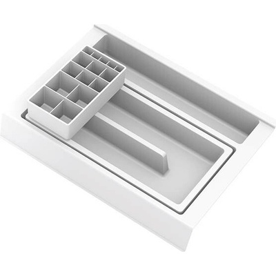 GOLLINUCCI Koupelnový organizér s přísl. pro hloubku 350 mm, bílá 241x322x85