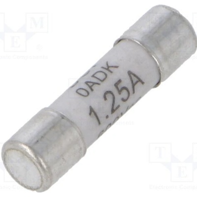 BEL FUSE 0ADKC1250-BE Pojistka: tavná; keramická,kulatý; 1,25A; 500VAC; zpožděná; 5x20mm