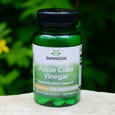 Swanson Apple Cider Vinegar Jablečný ocet 200 mg x 120 tabliet
