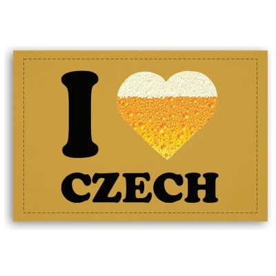 Fotoobraz 90x60 cm střední I love czech beer