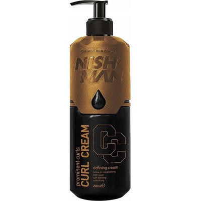 Nishman Krém na kučery Definujúci krém na kučery bez oplachovania 200 ml