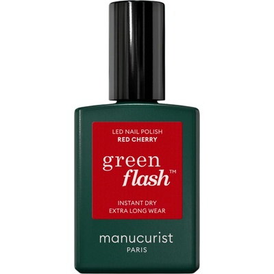 Manucurist Gélový lak na nechty Green Flash ™ LED Nail Polish 15 ml Red Cherry