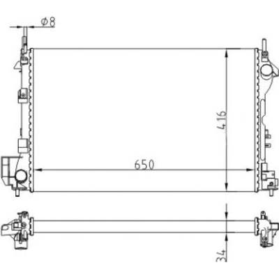 Chladič, chlazení motoru HART 605 991 (605991)