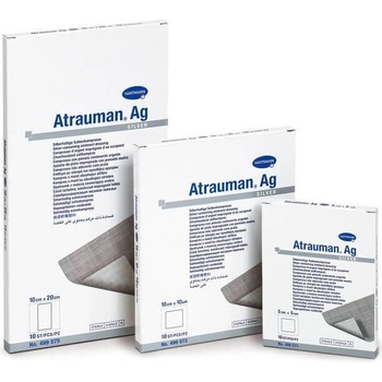 HARTMANN Atrauman Ag Тюлена мазева превръзка импрегнирана с метално сребро, с антибактериално действие 7.5cm x 10cm 50 бр