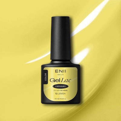 Enii Nails Gel lak Ceramic 12 Lemon 10 ml