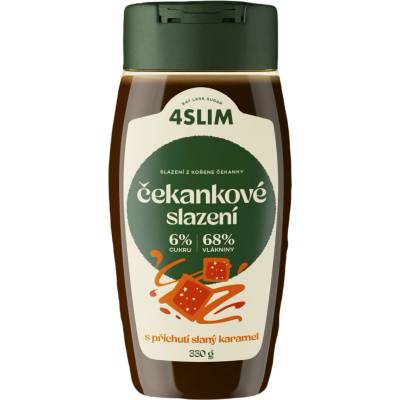 4SLIM Čekankové sladidlo s príchuťou slaného karamelu 330 g