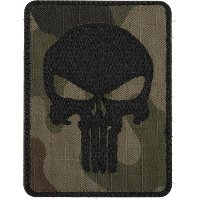 Nášivka Punisher 76 x 11 mm – černá