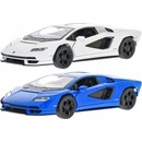Kinsmart Lamborghini Countach 12,5 cm kov spätný chod modrá biela červená žltá 1:38