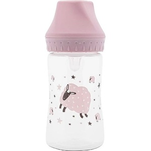 Lorelli Бебешко шише с широко гърло Lorelli My Friend - 250 ml, Mellow Rose (10200840005) - baby