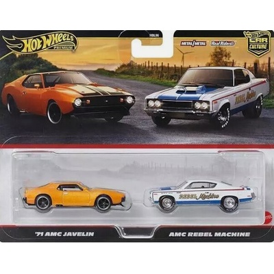 Mattel Hot Wheels Car Culture '71 MAC Javelin + AMC Rebel Machine JBL06