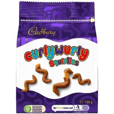 Cadbury Curly Wurly kousky karamelu v čokoládě 100 g