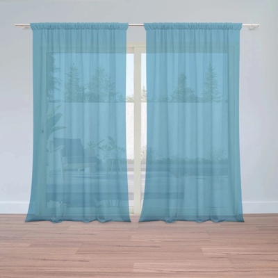 Sablio Záclony Zafírová modrá: 2ks 150x250cm