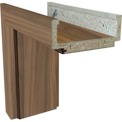 Solodoor obložková zárubeň 80 L 830 × 1982 mm fólie tloušťka zdi 95–115 mm levá ořech 701000000820 – Zbozi.Blesk.cz