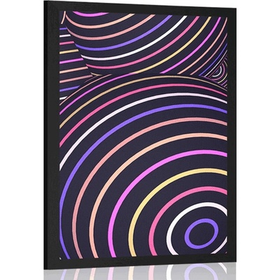 Plakát barevné kuličky - 40x60 black