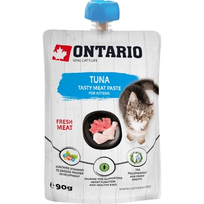 Ontario pochúťka pre mačiatka tuna fresh meat paste 90 g