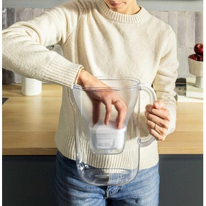 BRITA Style ESSENTIAL XL кана с филтър за вода (тъмносиня) + 3 x MX Pr (1059312) Филтрираща кана