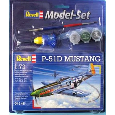 Revell model set plane 64148 P 51D Mustang 1:72