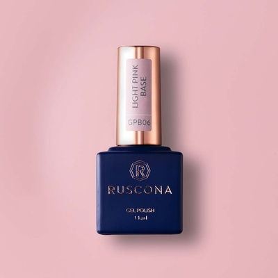 Ruscona Podkladový gel lak LIGHT PINK BASE GPB06 11 ml