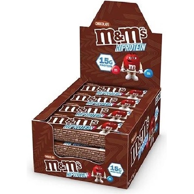 Mars M& Ms Protein Chocolate Bar, 1x51 Grams/12 bars box/