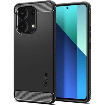 Image 1 of Spigen Противоударен Калъф за Xiaomi Redmi Note 13 4G, Spigen Rugged Armor Case, Черен (ACS07664)