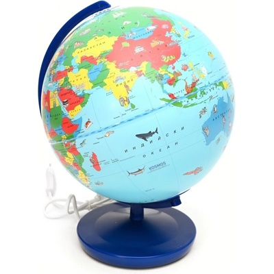 Детски глобус, политически, Ø26 см, светещ