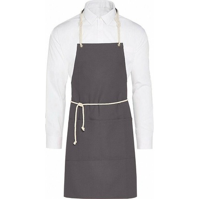 SG Accessories Bistro Ex JASSZ Bistro Trendy šňůrová zástěra Corsica s velkou přední kapsou Šedá