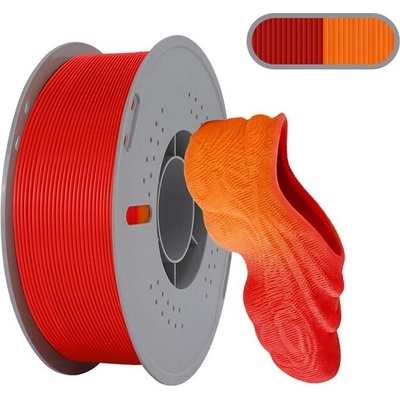 Kingroon Dual-Color TPU 85A Oranžovo-Červená 1 kg 1,75 mm