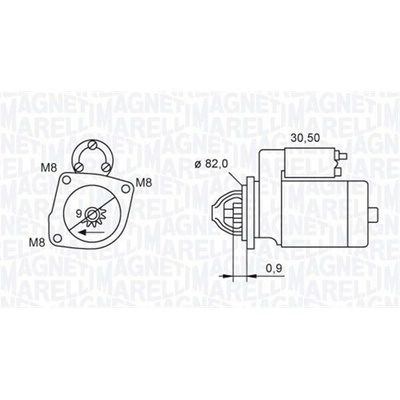 Startér MAGNETI MARELLI 063721552010